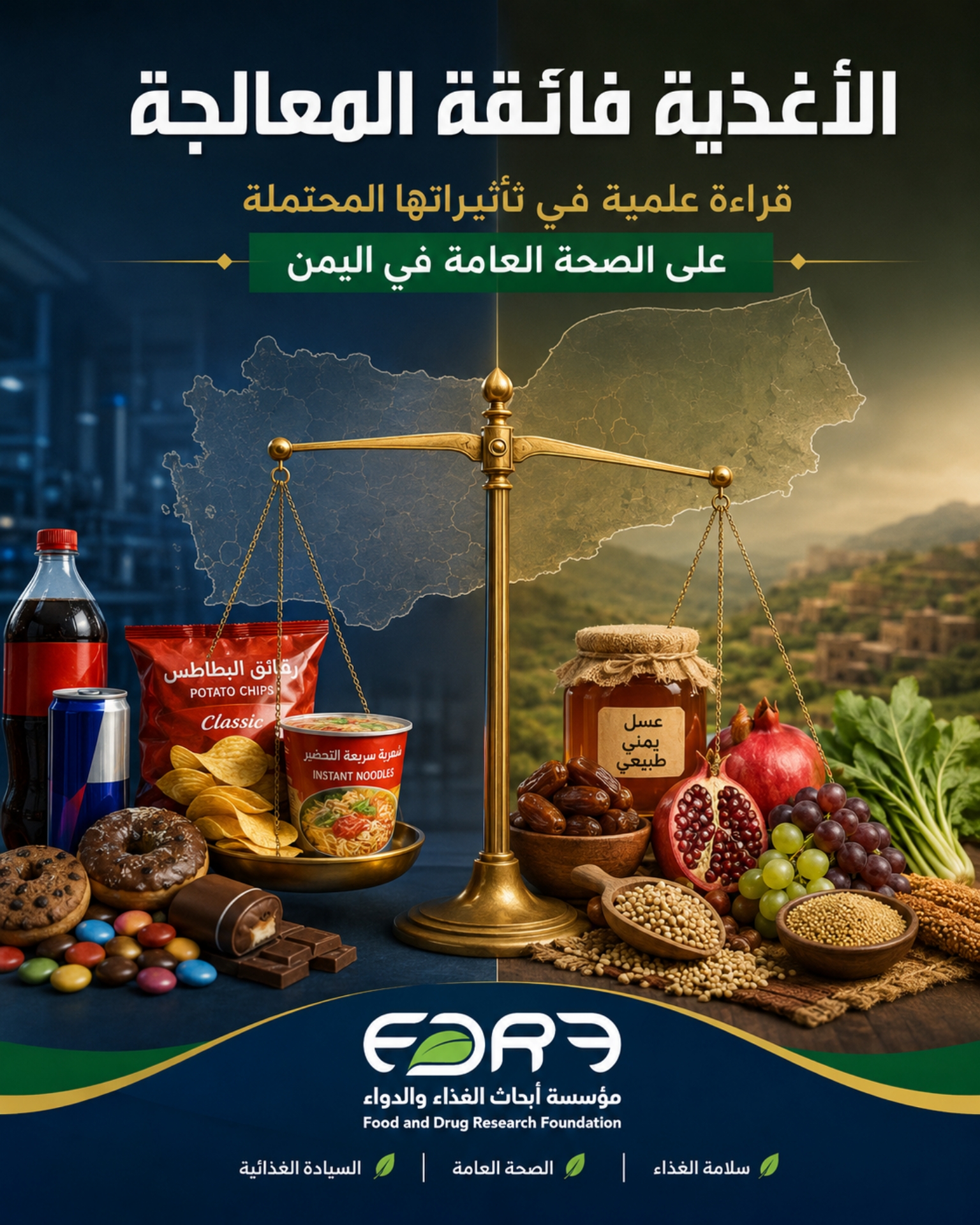 الأغذية فائقة المعالجة وتأثيراتها المحتملة على الصحة العامة في اليمن: قراءة علمية في المخاطر والتحديات
